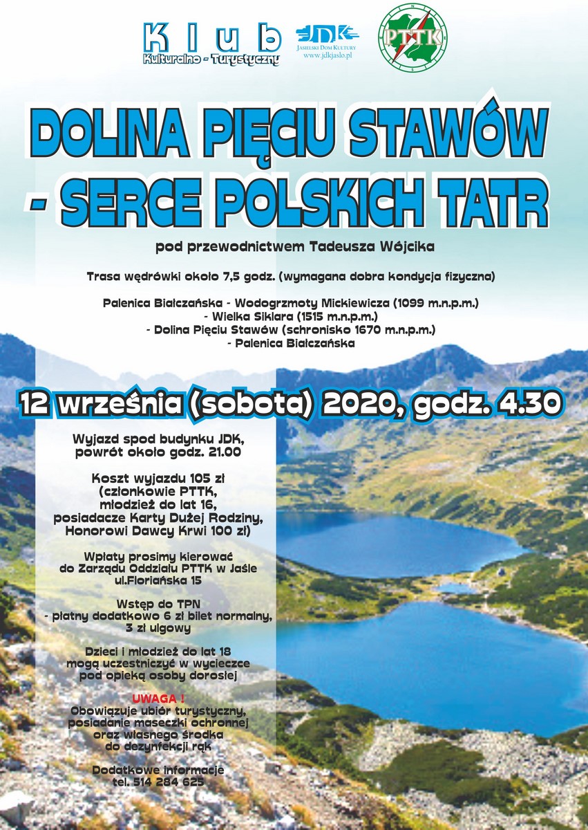 Plakat wycieczka w Tatry