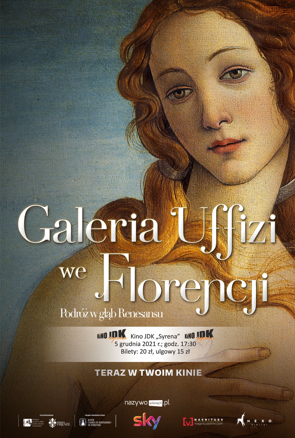 Galeria Uffizi we Florencji w kinie jdk